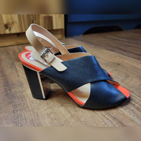 Expression slingback block heel shoes - Picture 1 of 9